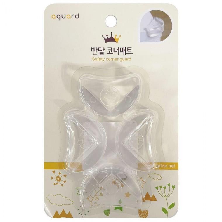 아가드 코너매트 (반달4P 투명) 모서리보호 코너보호