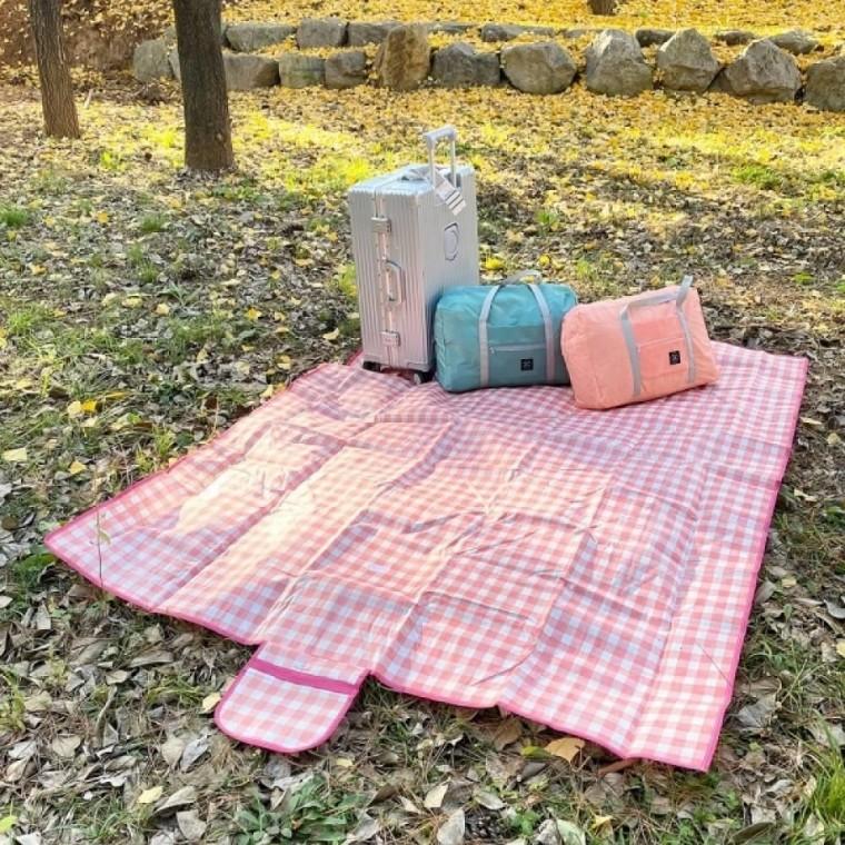 돗자리 피크닉 접이식 무늬 매트 휴대용 150X200 방수 체크