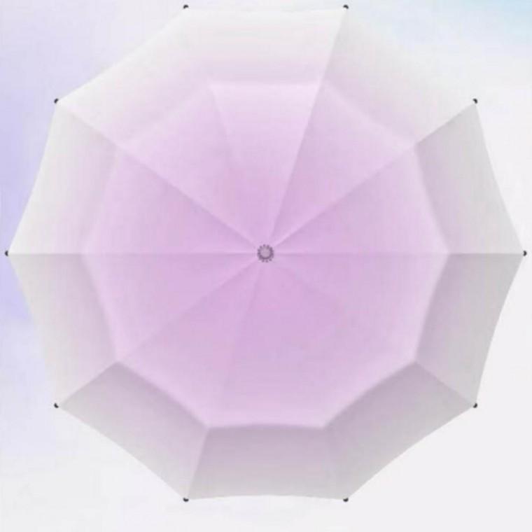 컬러 그라데이션 3단 자동 UV 자외선차단 양우산 우산 우양산 1P