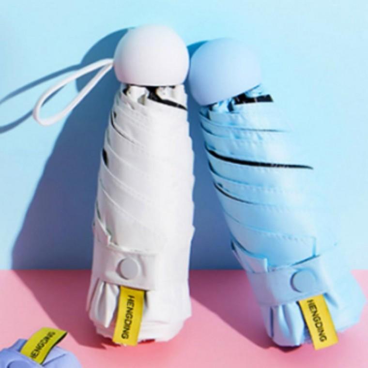 달콤한 캡슐 5단 마카롱 미니 양산 경량 자외선차단 양우산