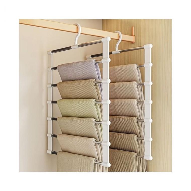 루미나D 행거 바지걸이 정리 의류 접이식 7단