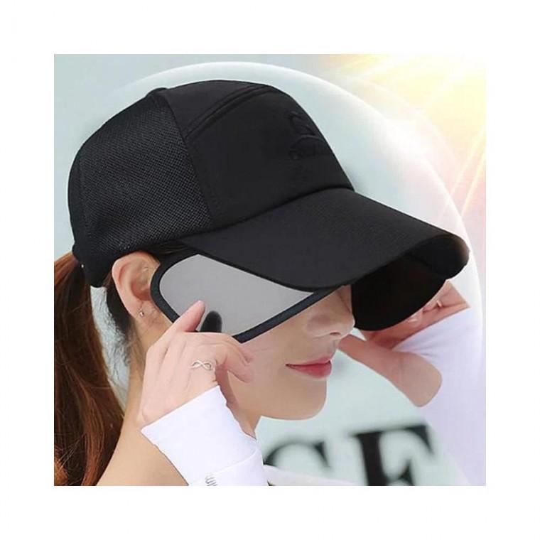 루미나D 남여공용 베이직 메쉬 볼캡 썬캡 접이식 날개