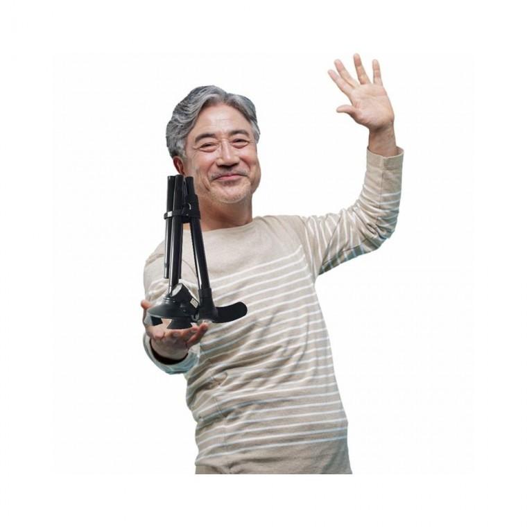 루미나D led 초경량 접이식 노인 어르신 네발 지팡이