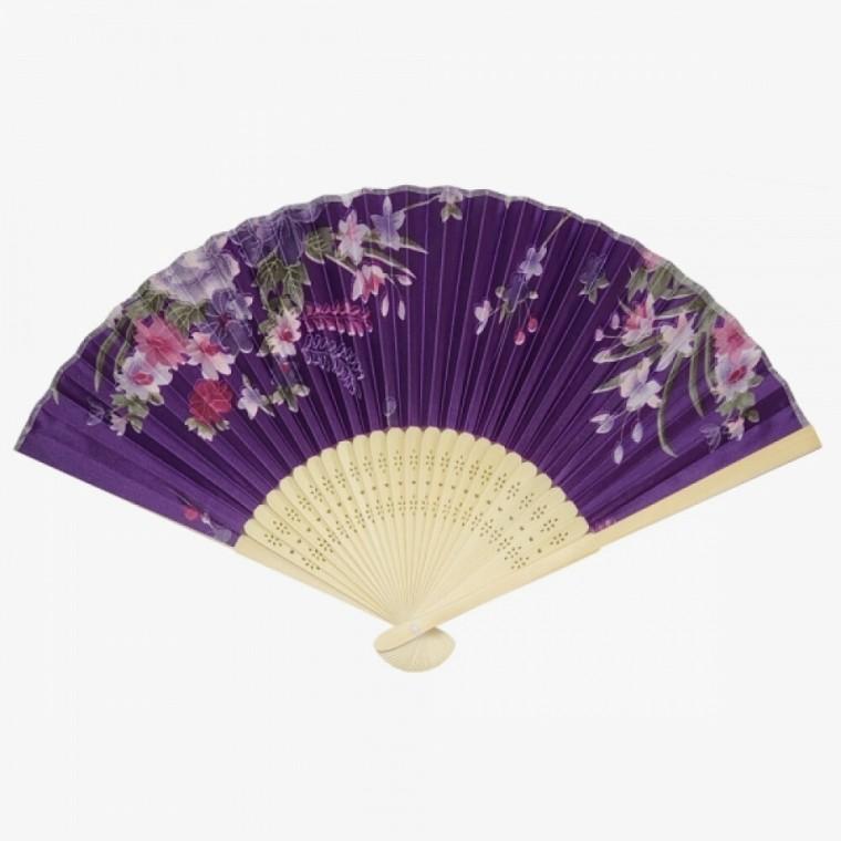 실크 접이식 꽃부채