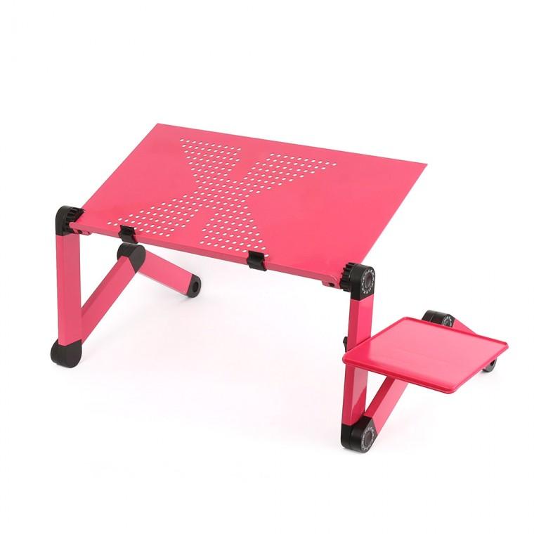 관절접이 노트북 접이식테이블 (48x26cm) 핑크