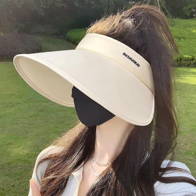 챙넓은 와이드 썬캡 접이식 썬바이저 자외선차단 등산 골프 여름모자