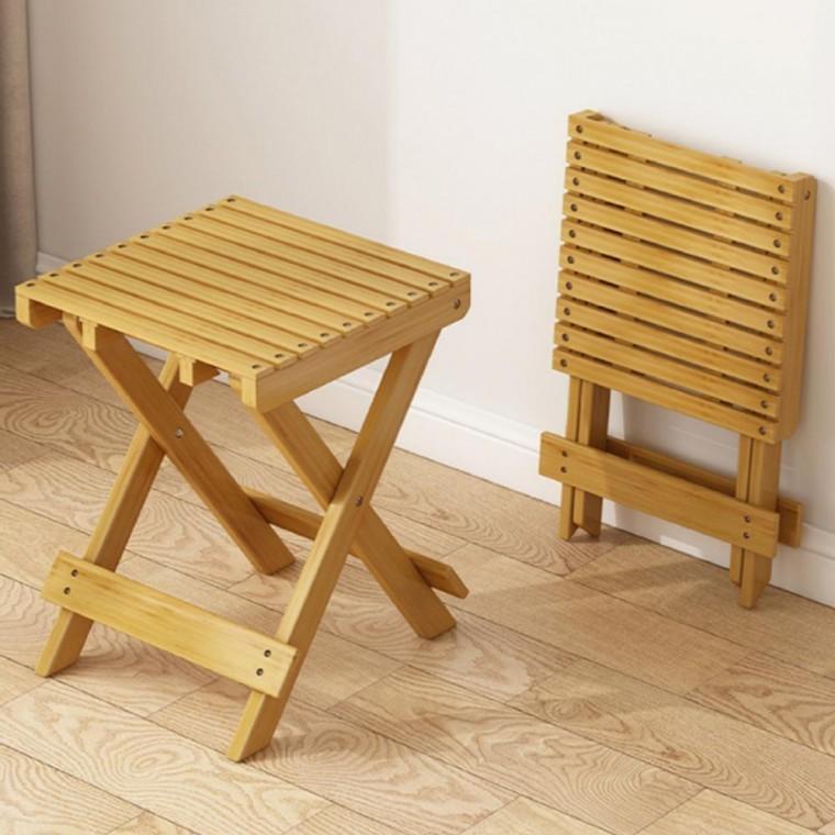 접이식 의자 스툴 간이 원목 체어 테라스 정원