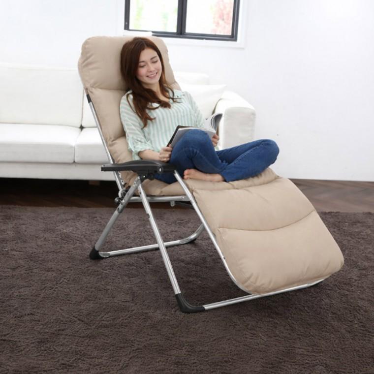 가죽무중력의자세트 리클라이너 안락의자 접이식 침대 각도조절의자 캠핑의자