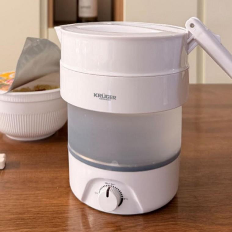 캠핑 여행용 접이식 전기포트 전기주전자 미니 폴딩포트