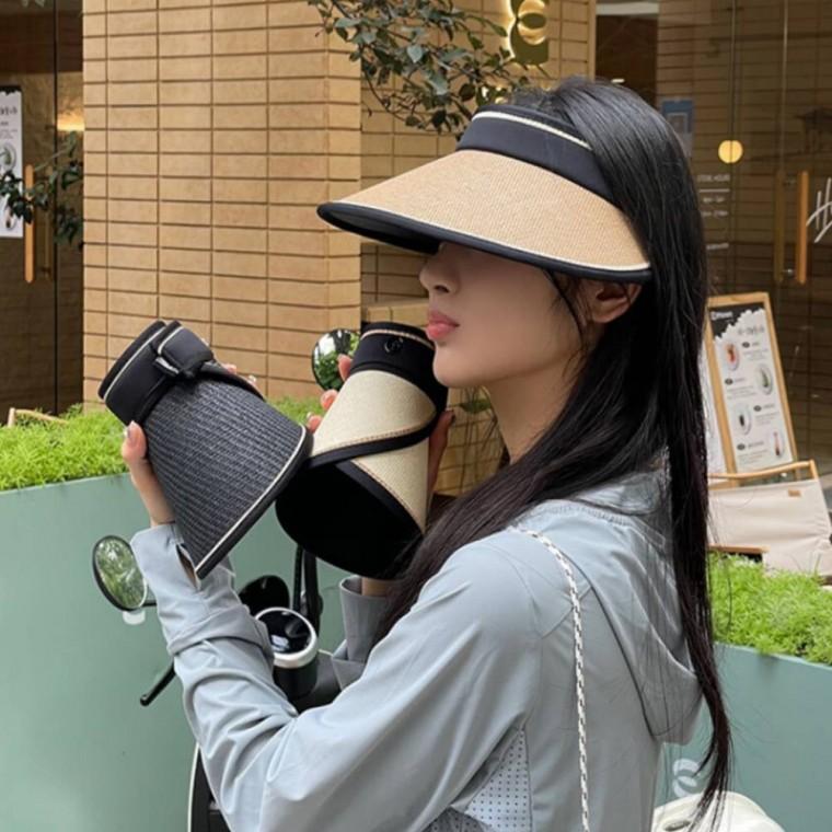 접이식 썬캡 블랙 썬캡모자 햇빛가리개모자