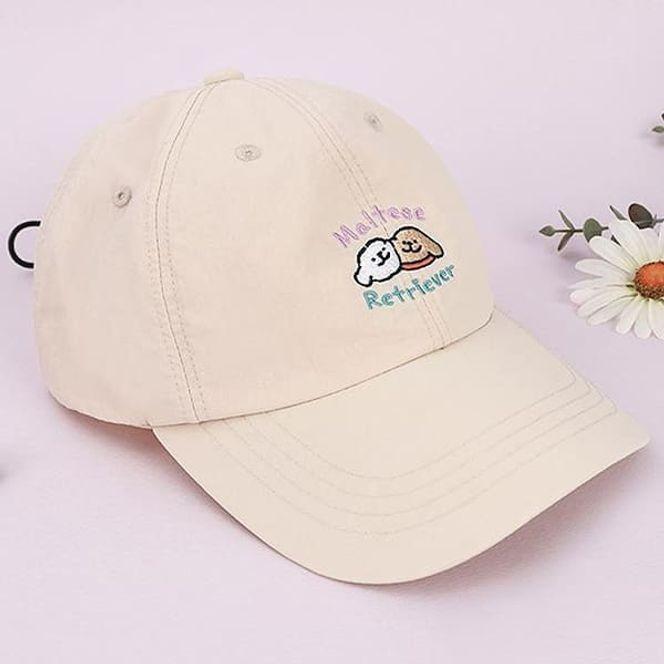 몰티즈자수 아동 볼캡 어린이 모자 키즈 주니어 볼캡