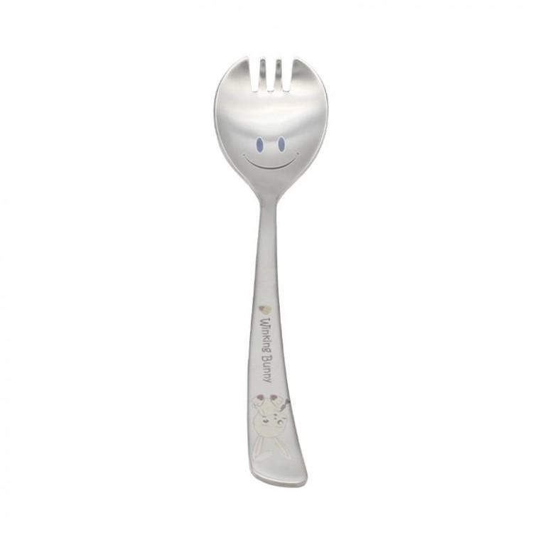 스마일 어린이 수저 포크숟가락 포카락 1P 15.5cm