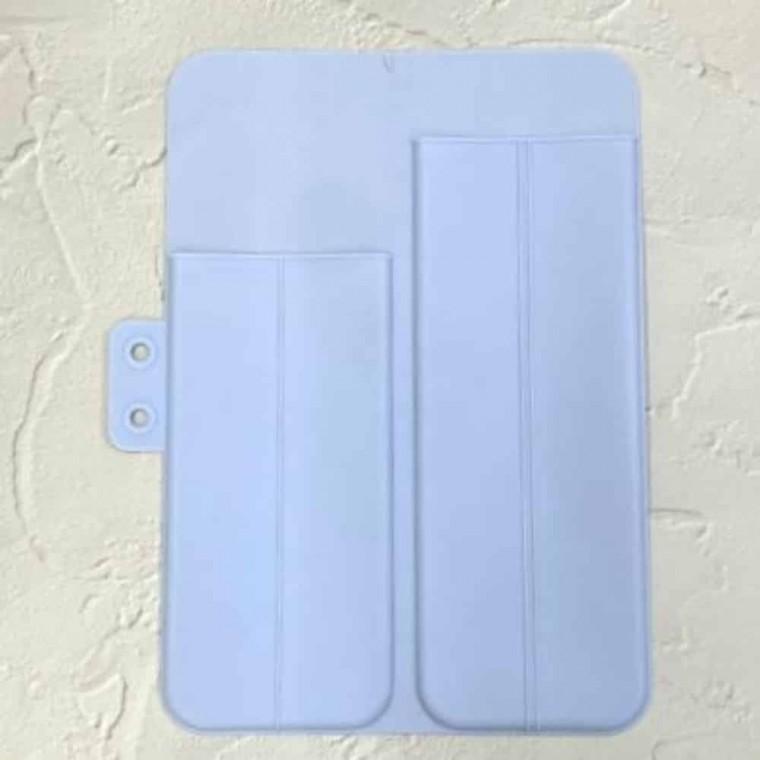 고데기파우치 실리콘 블루 고데기보관 매직기실리콘패드 고데기정리 매직기파우치