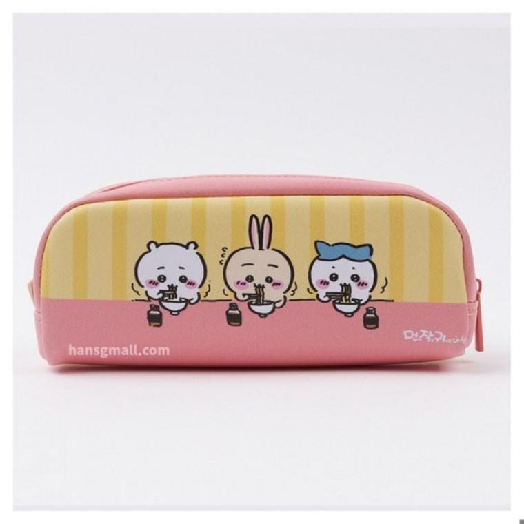 귀염둥이 치이카와 먼작귀 반달 펜 파우치 (옐로우)