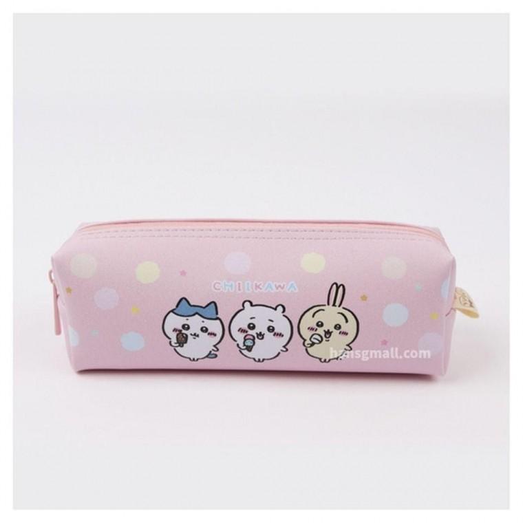 귀염둥이 치이카와 먼작귀 사각 펜파우치 (핑크)