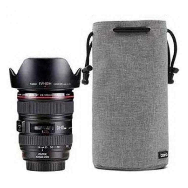 카메라렌즈 싱글 보호커버 렌즈파우치(L) 블랙