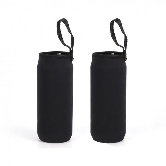 네오프렌 물병 파우치 2P세트(550ml) (블랙)