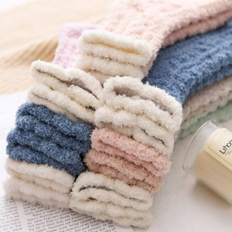 수면양말 블루 겨울양말 겨울수면양말