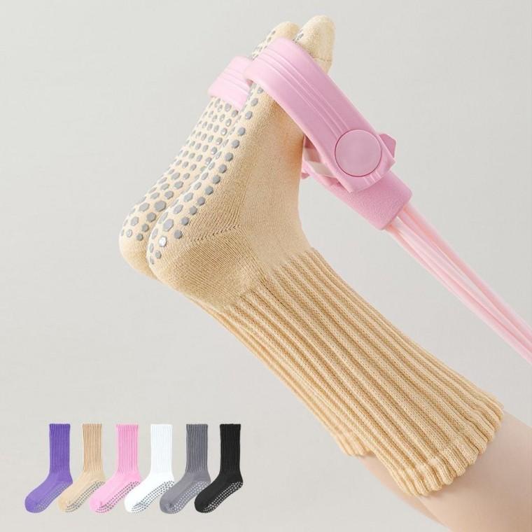 쥬드 논슬립 필라테스 요가 양말 롱삭스 실리콘 장목 중목 스포츠