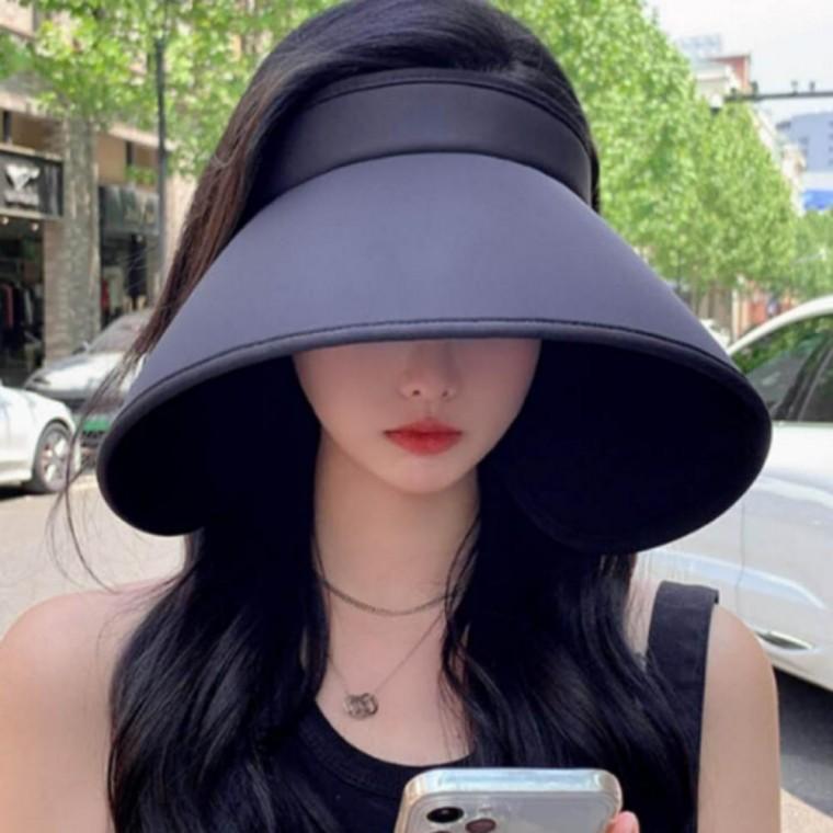 여성용 와이드 썬캡 벙거지 뒷밴딩 여름 모자 자외선차단 햇빛가리개 바캉스 비치 해변 나들이 모자
