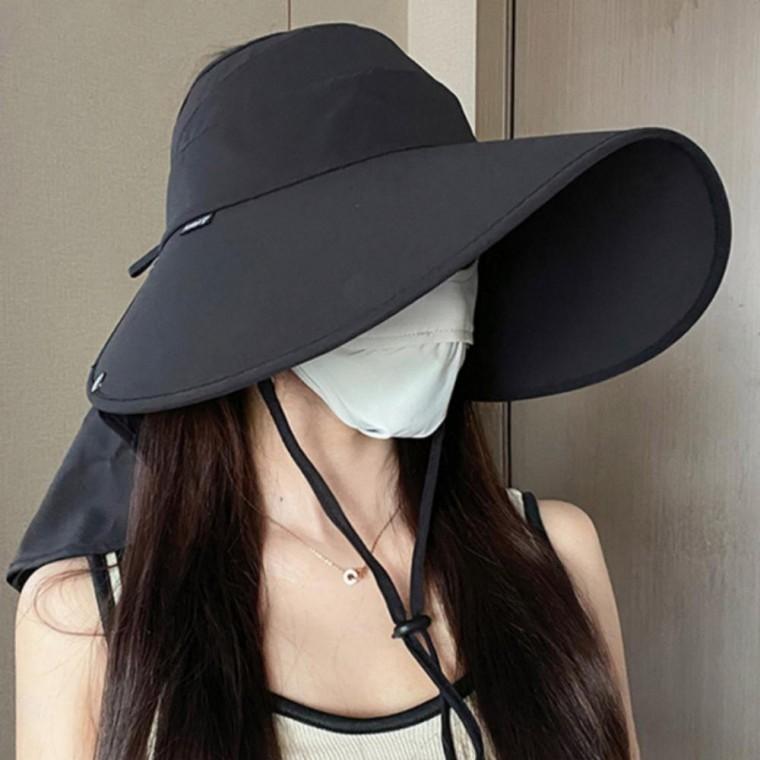 뒷목 햇빛가리개 탈부착 썬캡 넓은챙 선캡 여름 모자 자외선차단 등산 낚시 농사 밭일용 작업 모자 여성용
