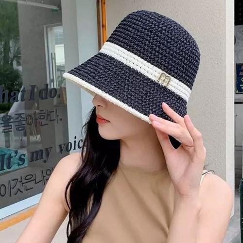 M라탄 버킷햇 여성 여름모자 야외 휴가 벙거지모자