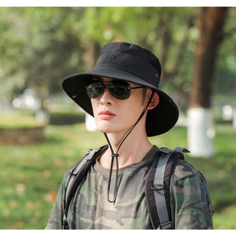 남성 정글 5컬러 사파리 메쉬 등산모자 여름 모자 1P