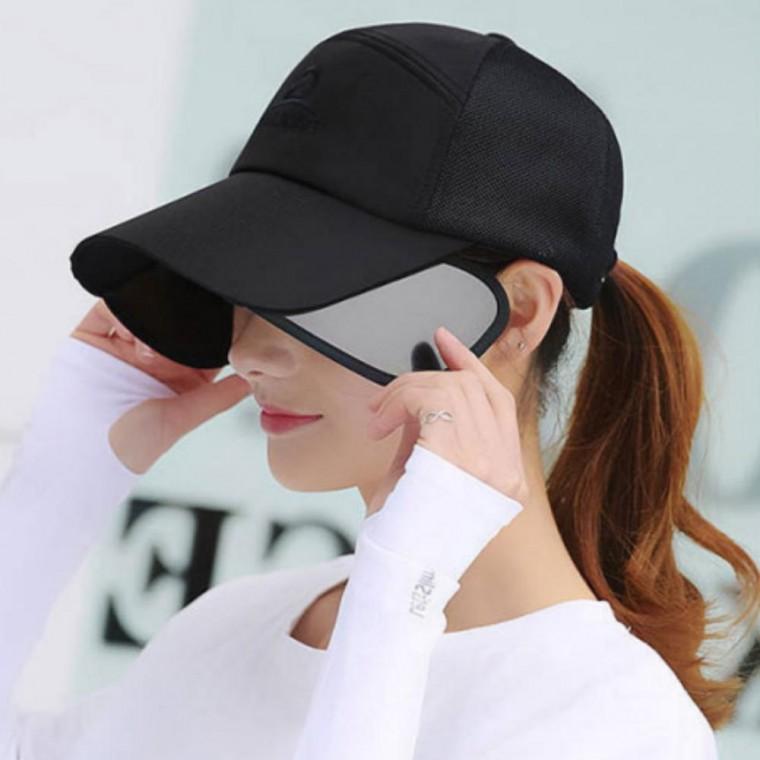 남성 볼캡 썬바이저 메쉬 볼캡 여름 모자 확장형 썬캡 골프 낚시 등산 작업용 자외선차단 햇빛가리개 스포