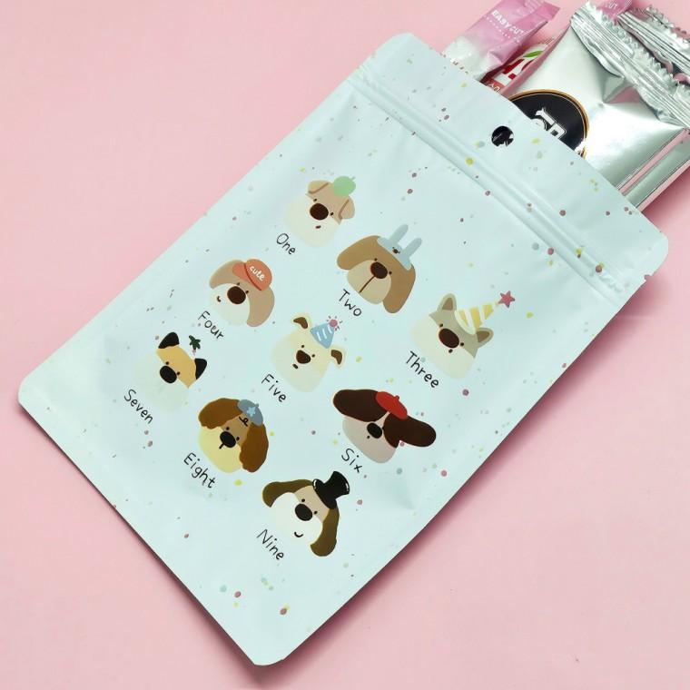 인스 포카 선물 포장 용품 강아지 지퍼백 봉투 15x20