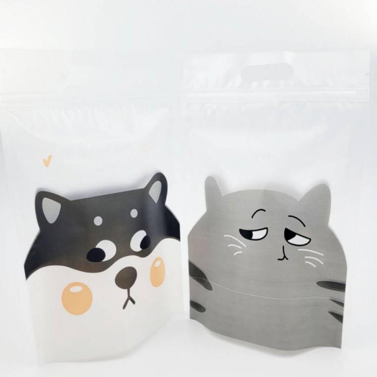 선물 포장 지퍼백 50장 강아지 고양이 지퍼팩 포장봉투