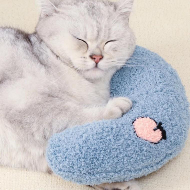 반려동물 강아지 고양이 머리쿠션 머리베개 2컬러 애견용 베개 애묘용 쿠션 편안한 펫 베개 반려동물 침구