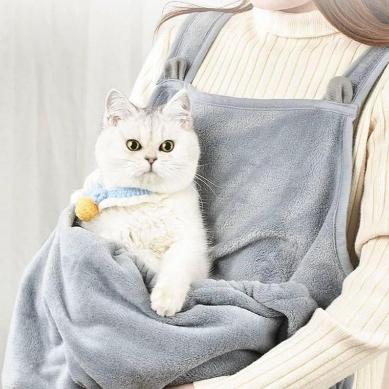 캥거루 앞치마 고양이 강아지 애견 주머니 빨래