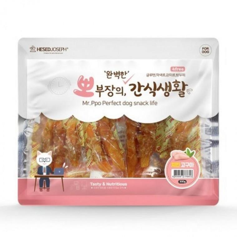 EA 헤세드요셉 강아지간식 뽀부장의 간식생활 치킨 고구마 300g