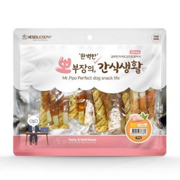 EA 헤세드요셉 강아지간식 뽀부장의 간식생활 치킨 비스켓 300g
