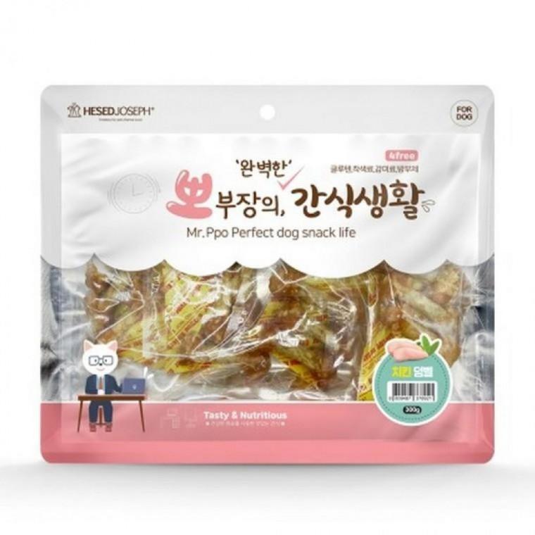 EA 헤세드요셉 강아지간식 뽀부장의 간식생활 치킨 덤벨 300g