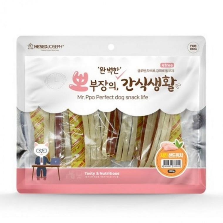 EA 헤세드요셉 강아지간식 뽀부장의 간식생활 치킨 샌드위치 300g