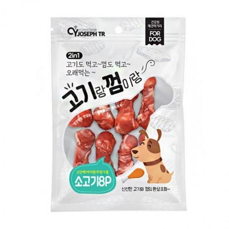 EA CY요셉 강아지 고기랑껌이랑 치킨스틱 8P 소고기