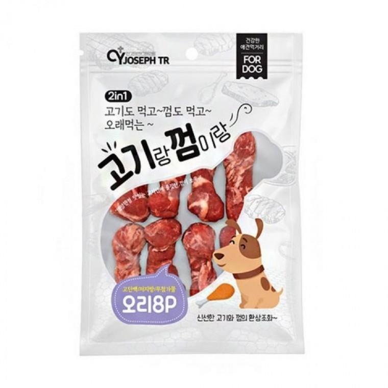 EA CY요셉 강아지 고기랑껌이랑 치킨스틱 8P 오리