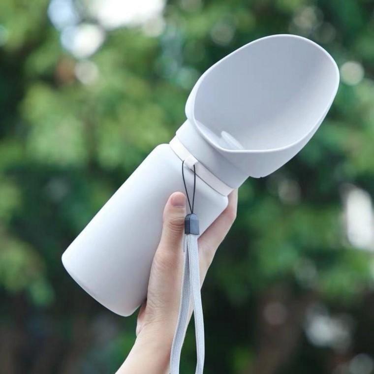 접이식 실리콘 물통 휴대용 가벼운 산책용 외출 물병 강아지 급수기 식기 고양이 물그릇