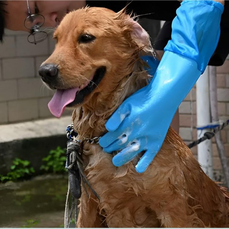 강아지 목욕장갑 털관리 브러쉬 고양이 애견 오른손 왼손 애견 애묘 실리콘