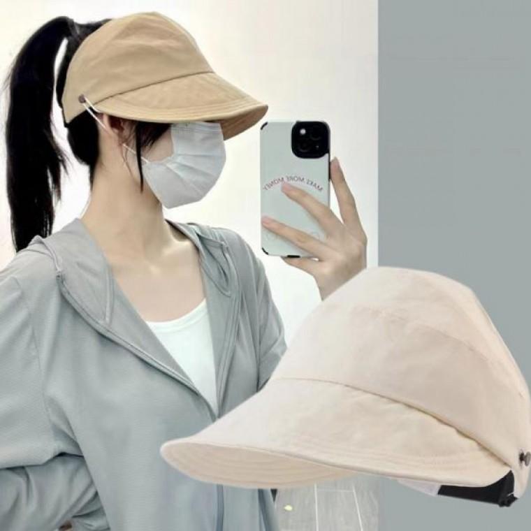 포니테일 썬캡 챙 넓은 캡 모자 마스크걸이 DD-12736