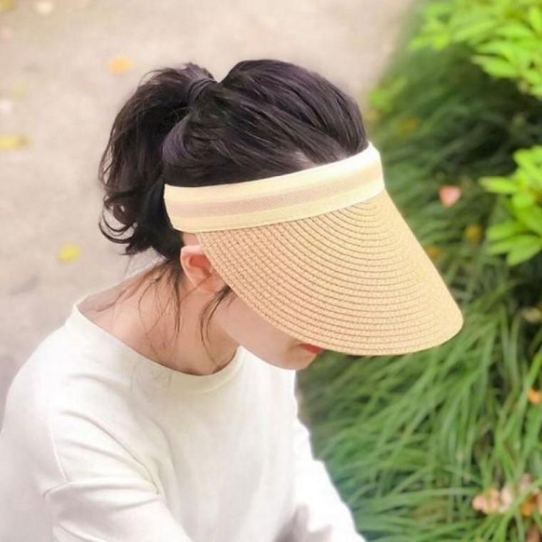 챙모자 라피아햇 밀짚모자 밀짚썬캡 라피아 썬캡 여성용