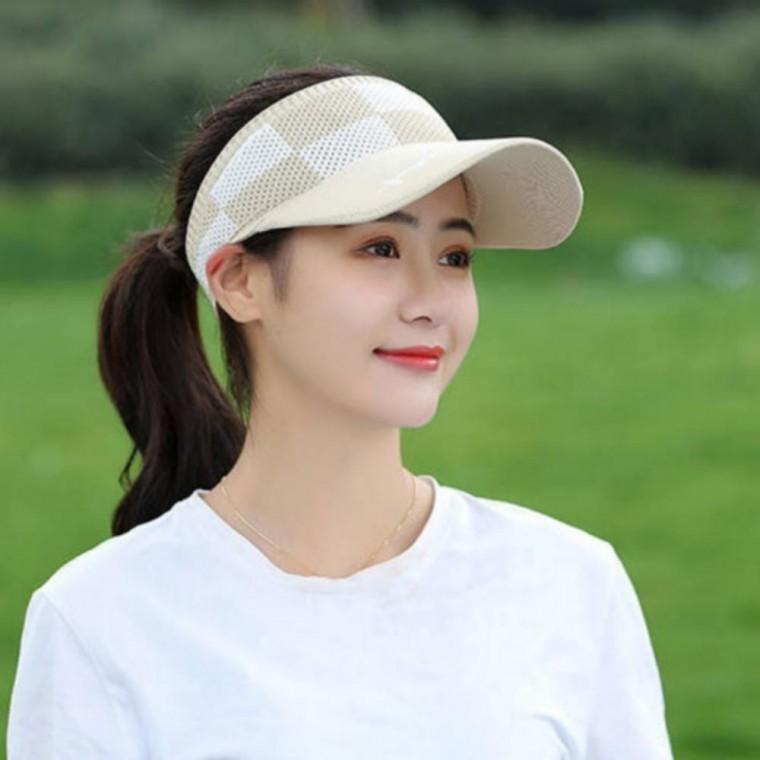 넬리스 썬캡 니트 체커캡 스포츠 모자 패션 여름