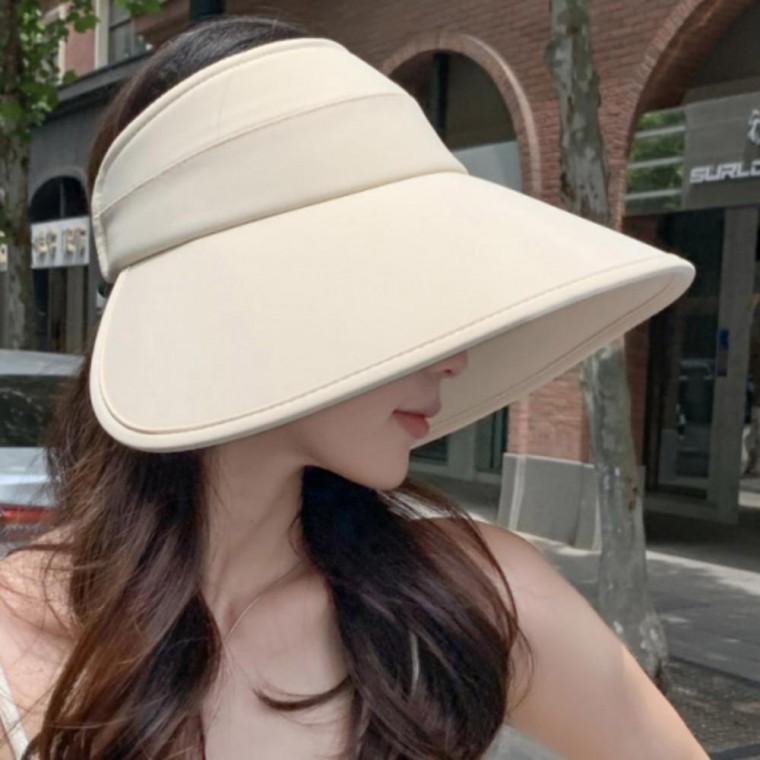 와이드챙 아이스 바캉스 모자 여름 쿨링 썬캡 돌돌이 여성용 자외선차단 햇빛가리개 비치 해변 나들이 선캡