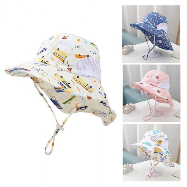 모두 물놀이 플랩캡 아동 버킷햇 햇빛차단 비치 썬캡 모자