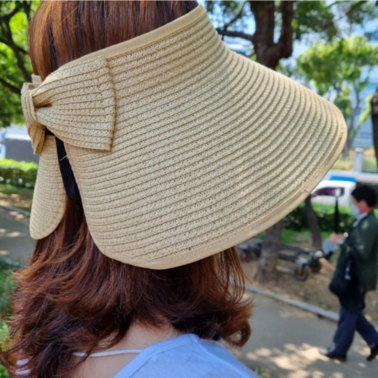 돌돌이 썬캡 여자 여행 휴대용 바캉스 휴양지 데일리