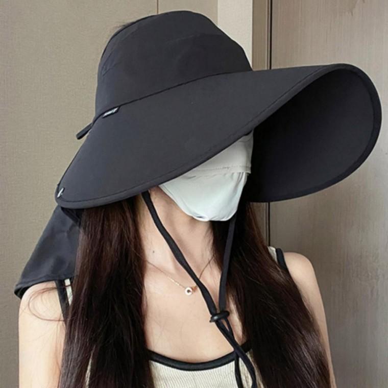 여성 여름 자외선차단 탈부착 햇빛가리개 썬캡 모자