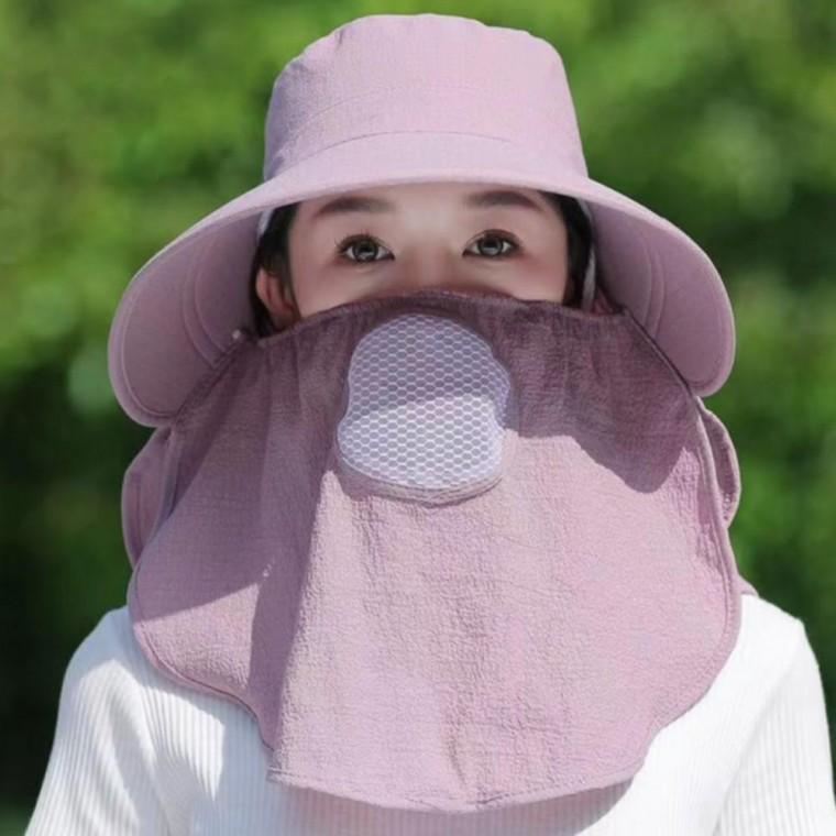 햇빛 가리는 농사 모자 밭일 모자 남녀공용 자외선차단 작업용 모자 여름 썬캡 뒷목보호 햇빛가리개