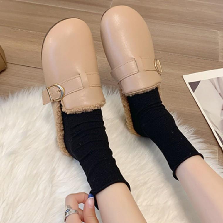 겨울 신발 신상 캐주얼 슈즈 털실내화 털슬리퍼 여성
