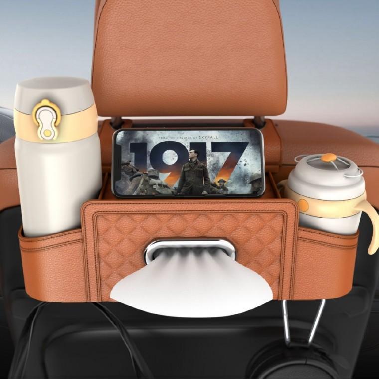 [사러왕]자동차 멀티컵홀더 차량용 뒷자석컵홀더 2열컵홀더 헤드레스트 트레이 뒷자리 거치대 수납정리